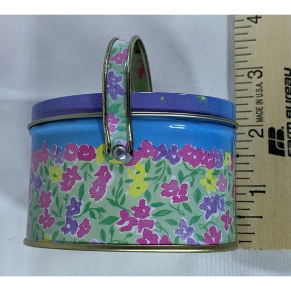 Vintage 2 Russ Berrie Easter Tins and 2 Dakin PomPom Chicks Bunny Handles 1980's - Picture 9 of 11